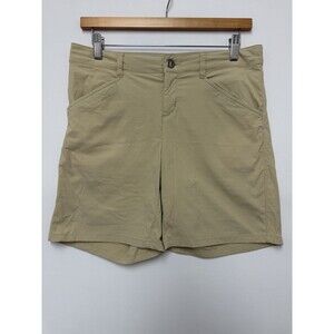 Patagonia Quandary Shorts Women's Size 4 Flat Front Slash Pocket Beige Chino